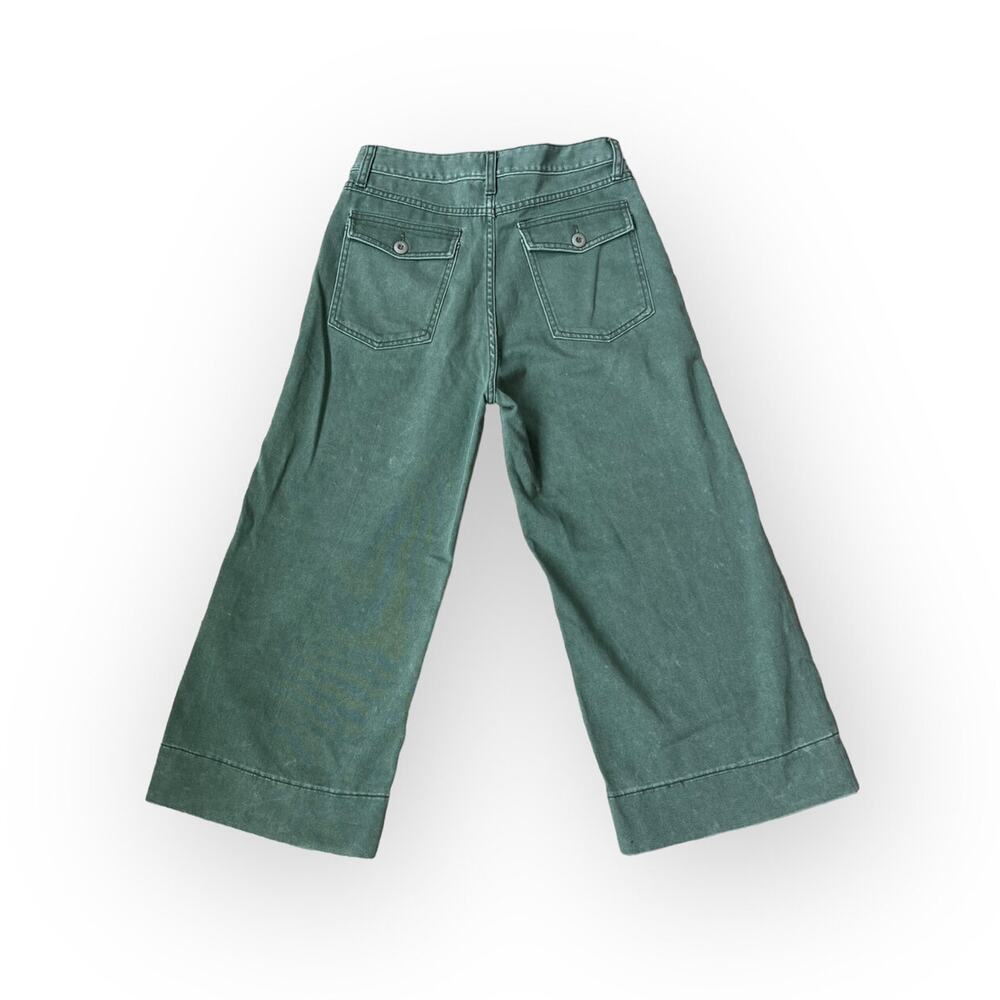 Le Superbe Rhode Wide Leg Cropped Pants in Olive Kush 2 - Picture 8 of 10